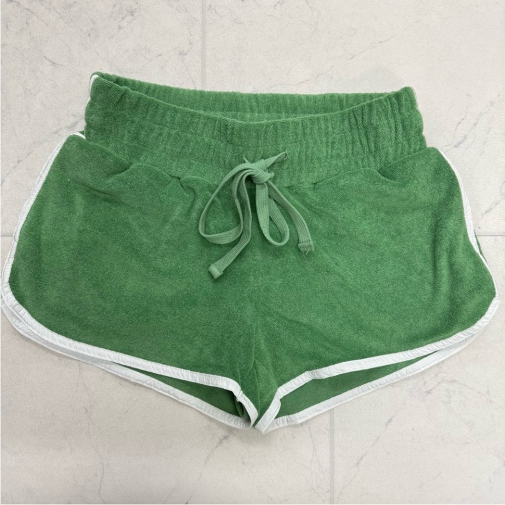ANTHROPOLOGIE💚NWOT Green Women's Shorts - Picture 2 of 4